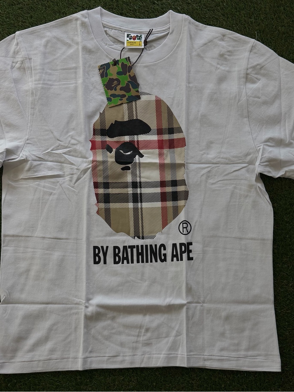 Bape Plaid Ape Tee